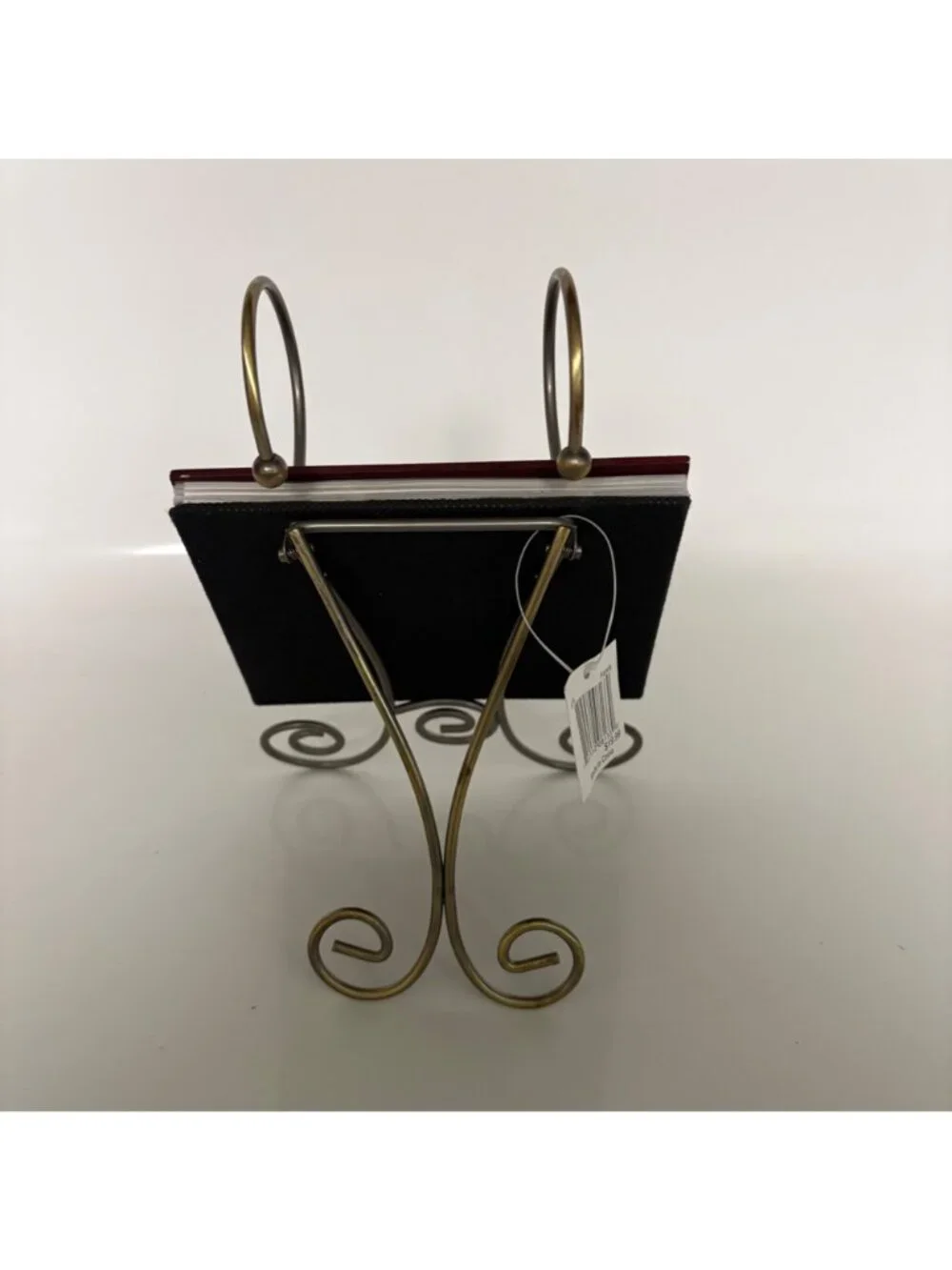 Elsal Inc Maroon Gold Ornate Standing Photo Frame Our Family 4x6 Photos NEW